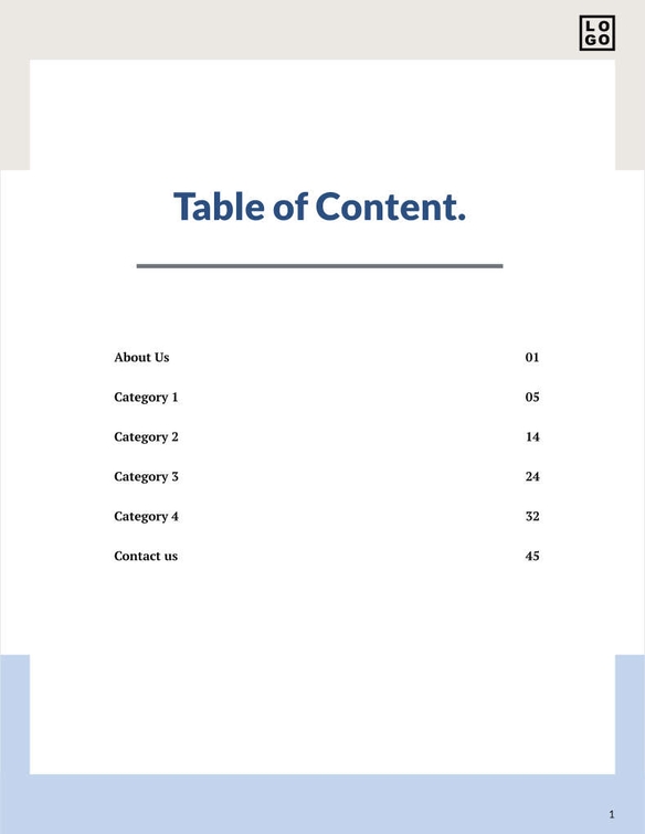 Free catalog furniture template