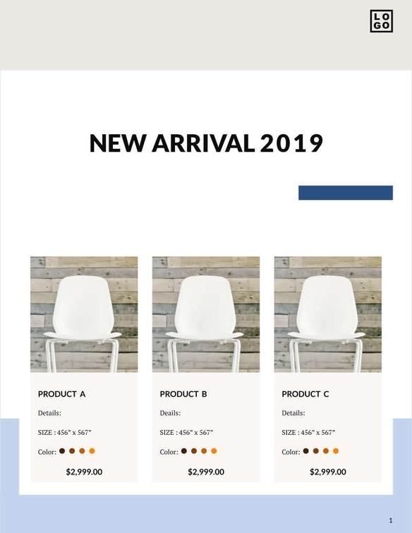 Free catalog furniture template