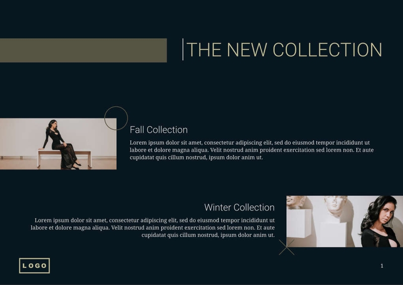 Free catalog high fashion template