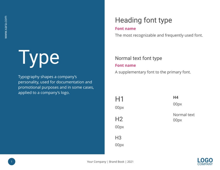 Free e-books basic brand book template