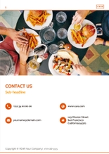 Free e-books food delivery service template