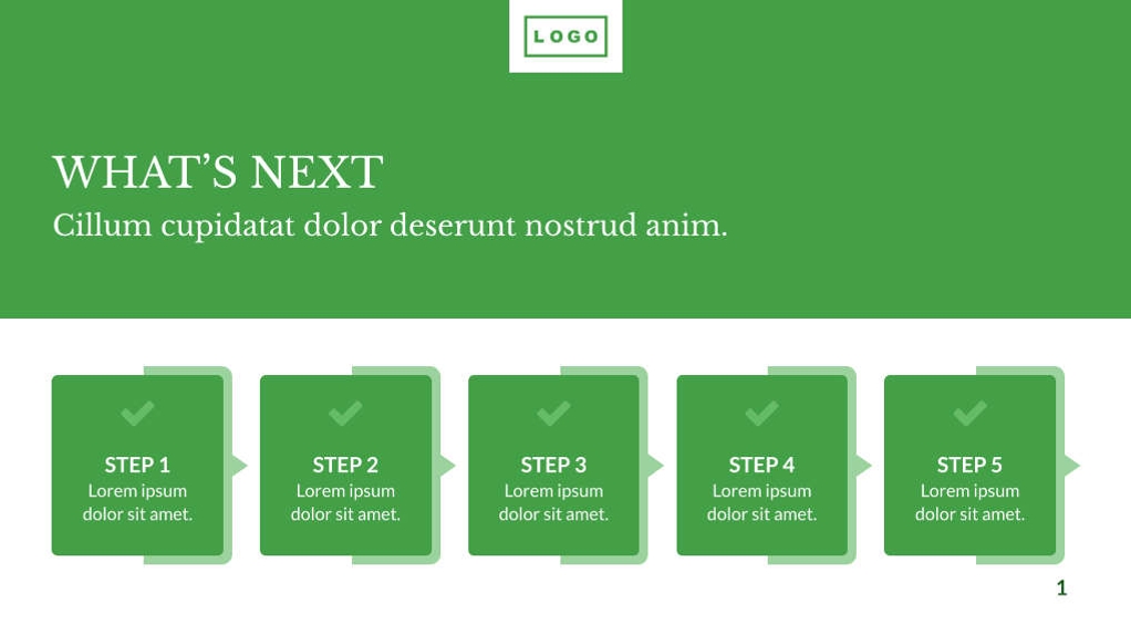 Free presentation annual report template