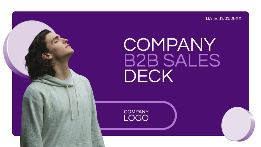 Free presentation b2b sales deck template