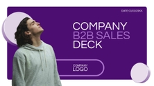 Free presentation b2b sales deck template