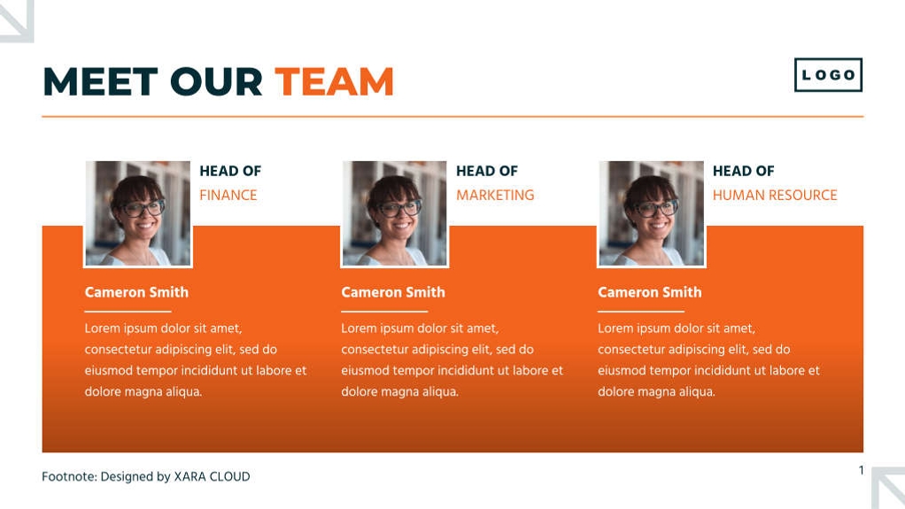 Free presentation bold business template