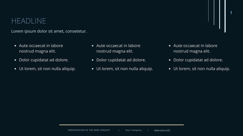Free presentation business template