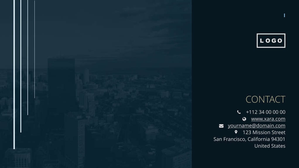 Free presentation business template