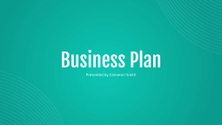 Free presentation business plan template
