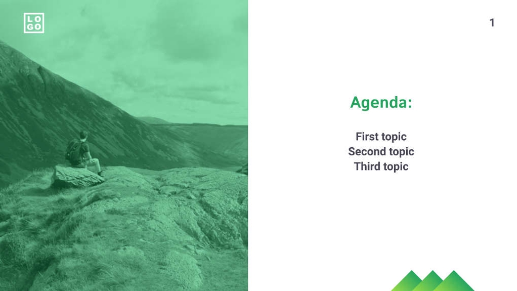 Free presentation campsite template