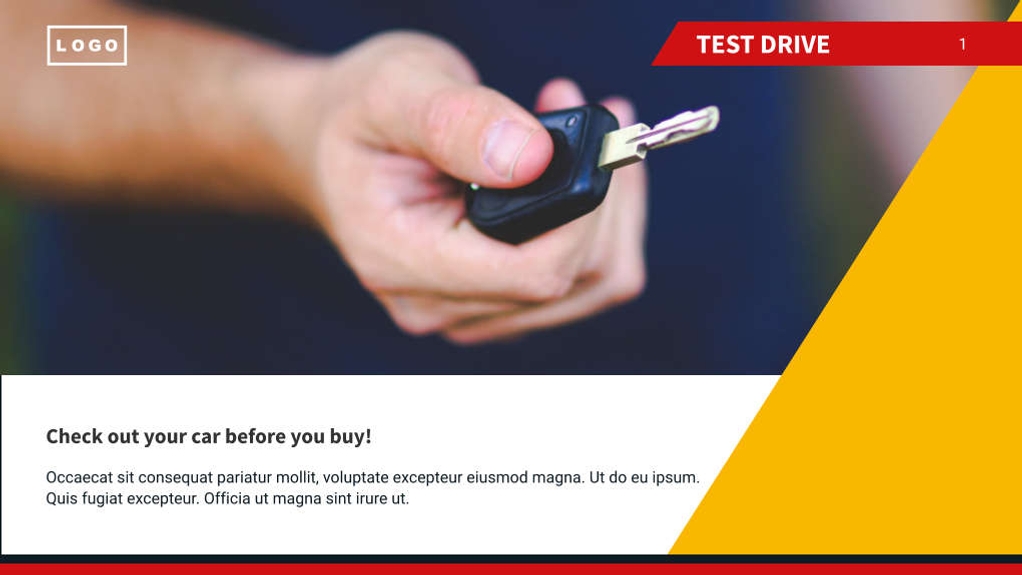 Free presentation car dealer template