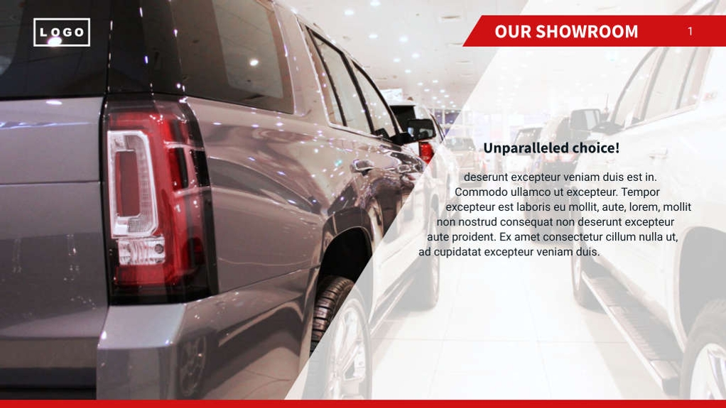 Free presentation car dealer template