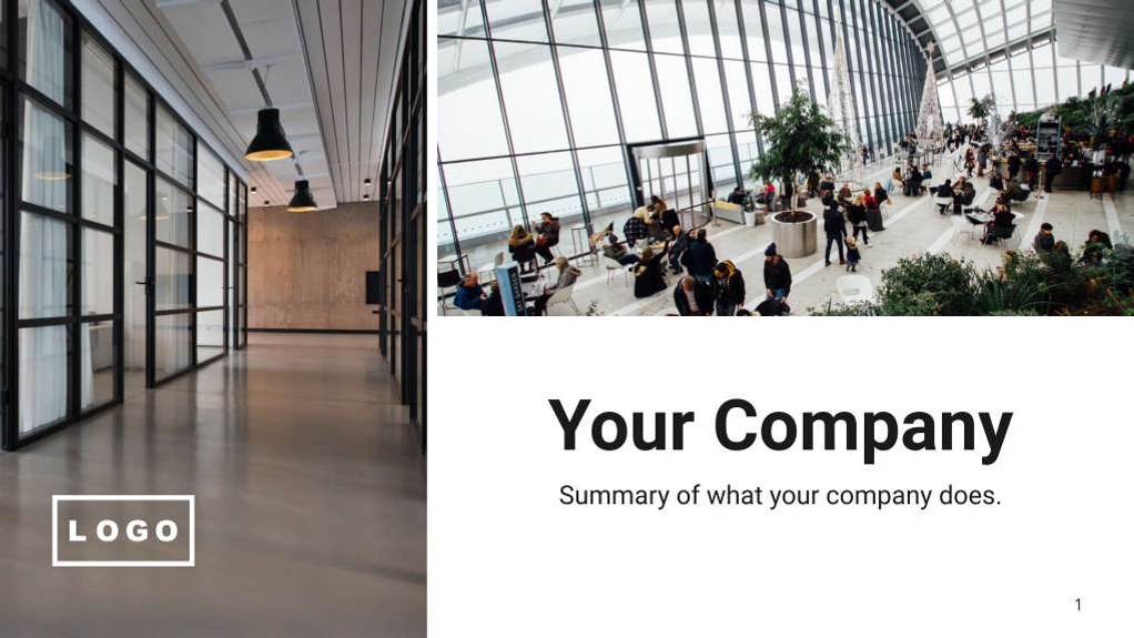 Free presentation company profile template