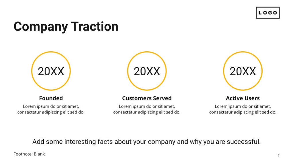 Free presentation company profile template
