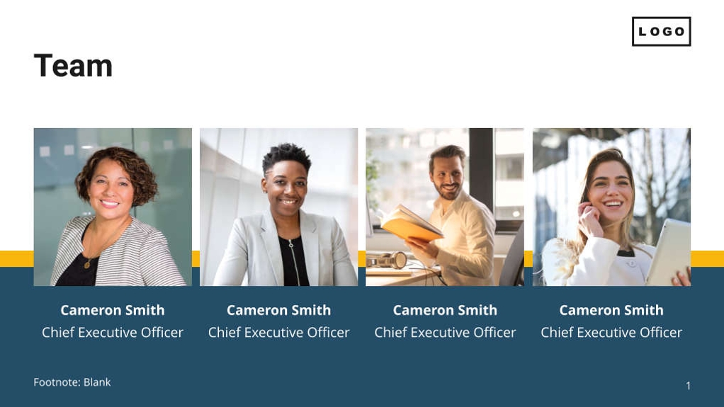 Free presentation company profile template
