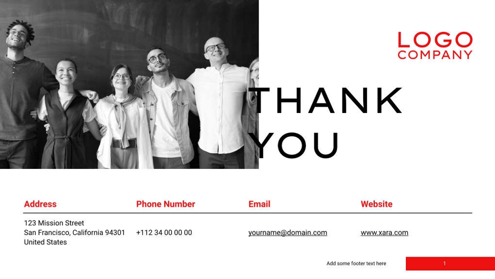 Free presentation company profile template