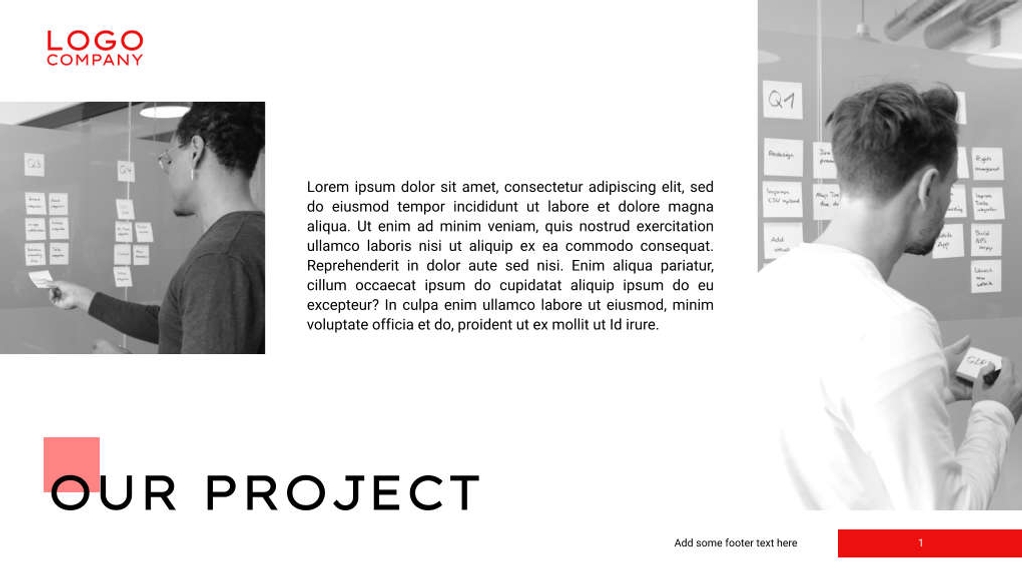 Free presentation company profile template