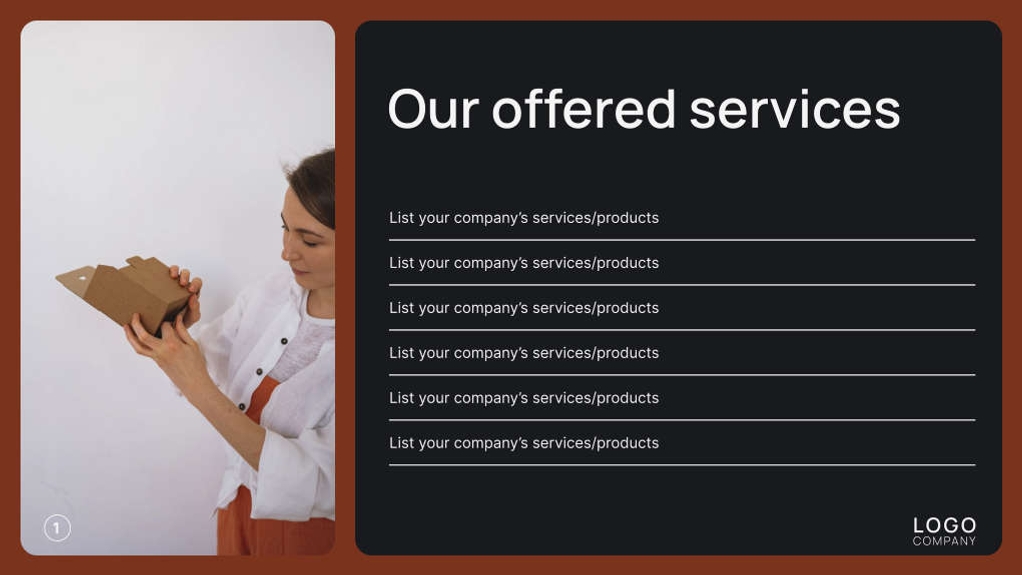 Free presentation company profile template