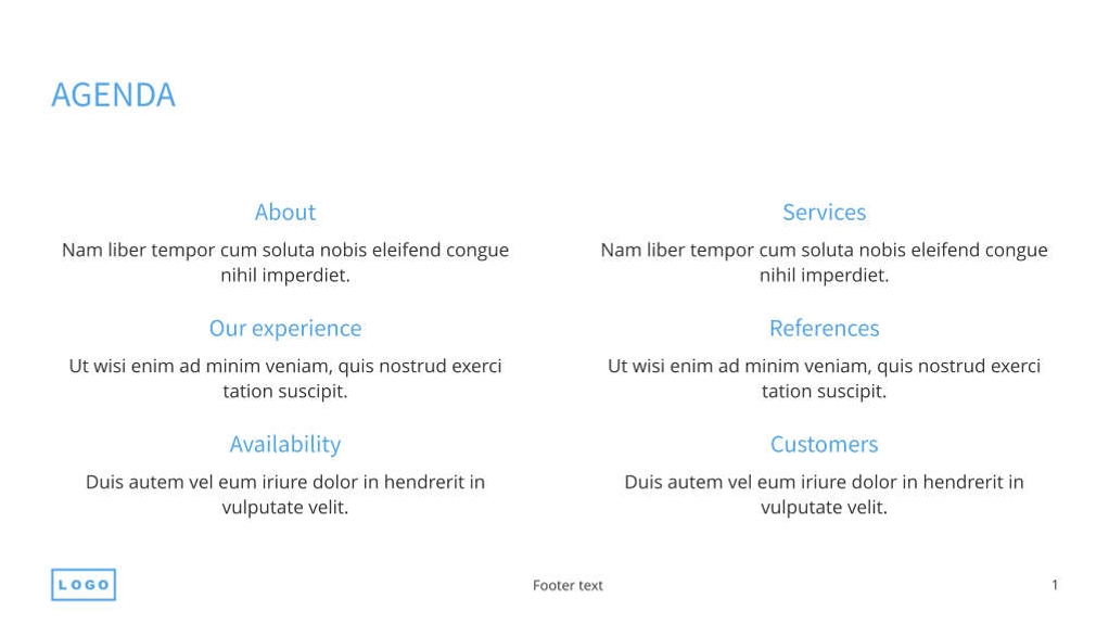 Free presentation consulting agency template