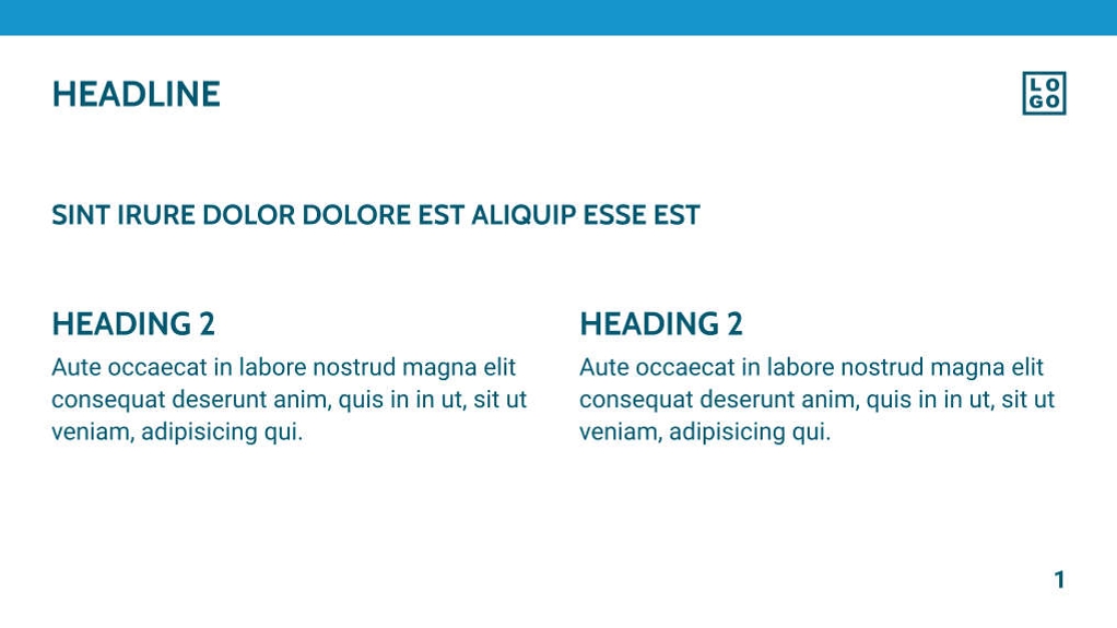 Free presentation corporate template