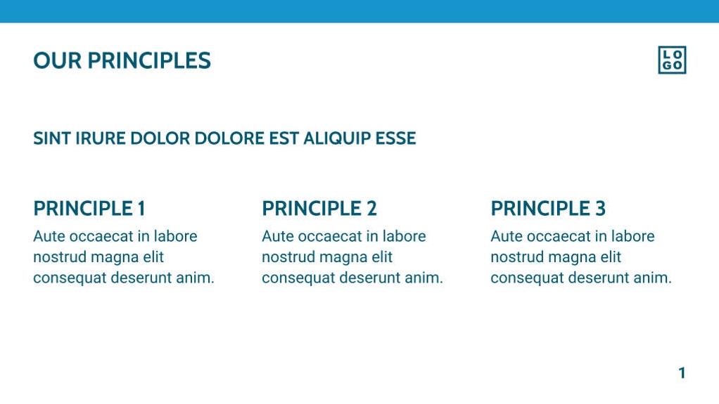 Free presentation corporate template