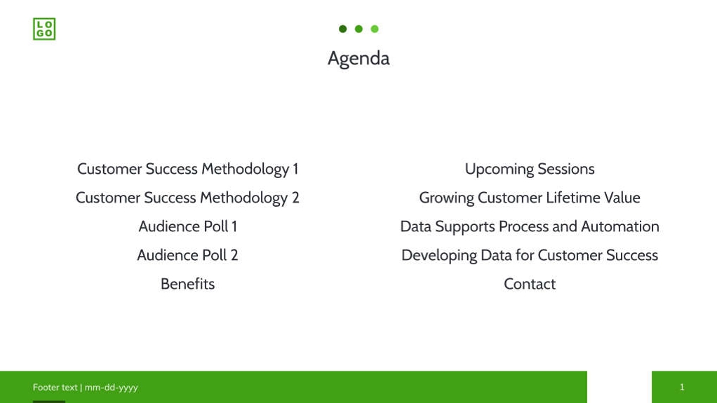 Free presentation customer lifetime value template