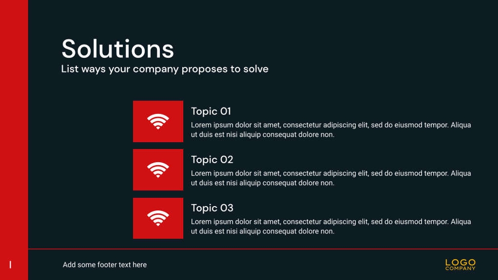 Free presentation dark sales pitch template