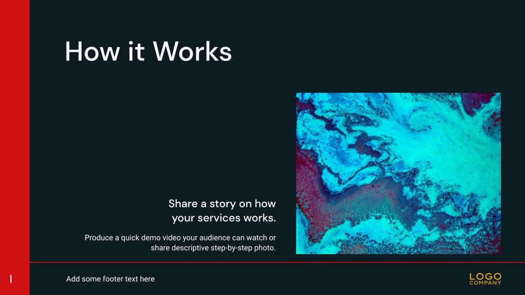 Free presentation dark sales pitch template