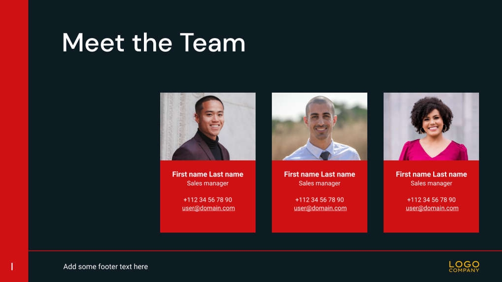 Free presentation dark sales pitch template