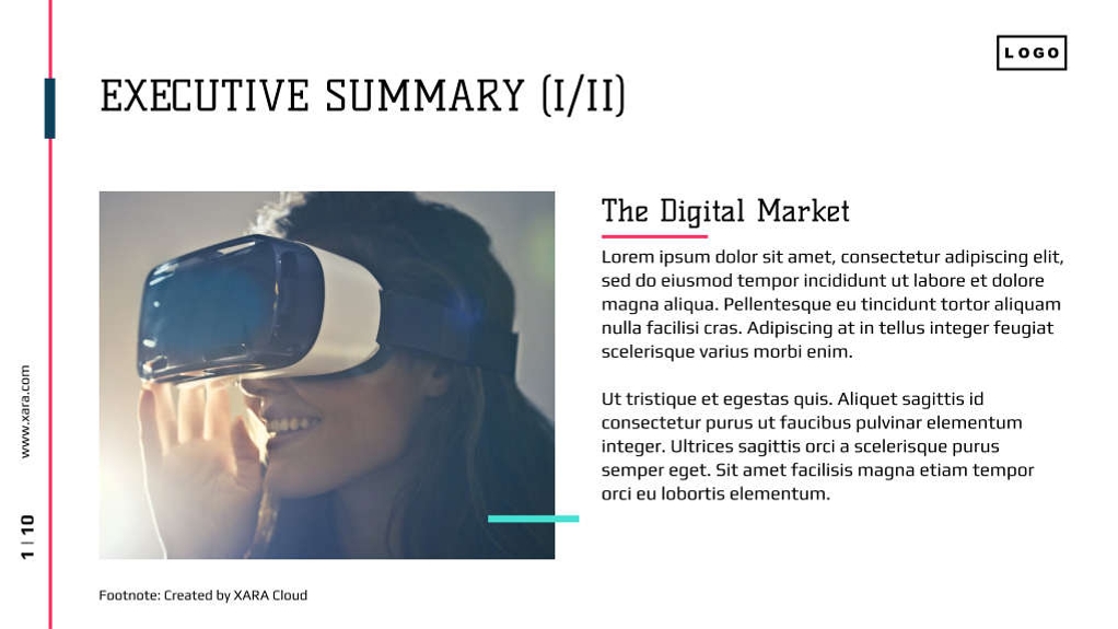 Free presentation digital business template