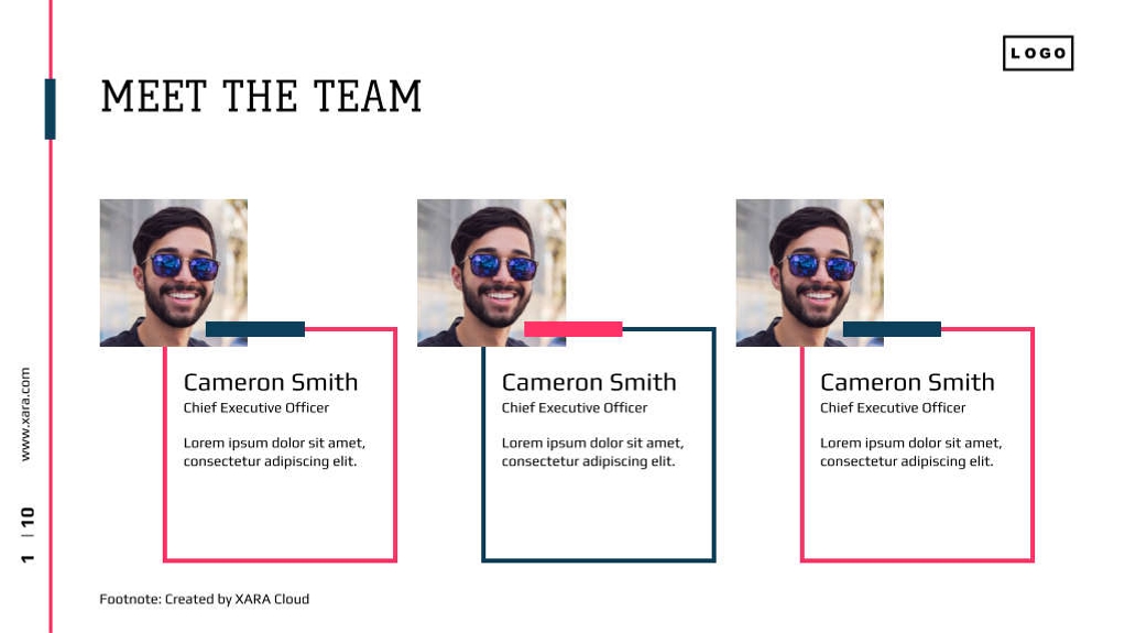 Free presentation digital business template