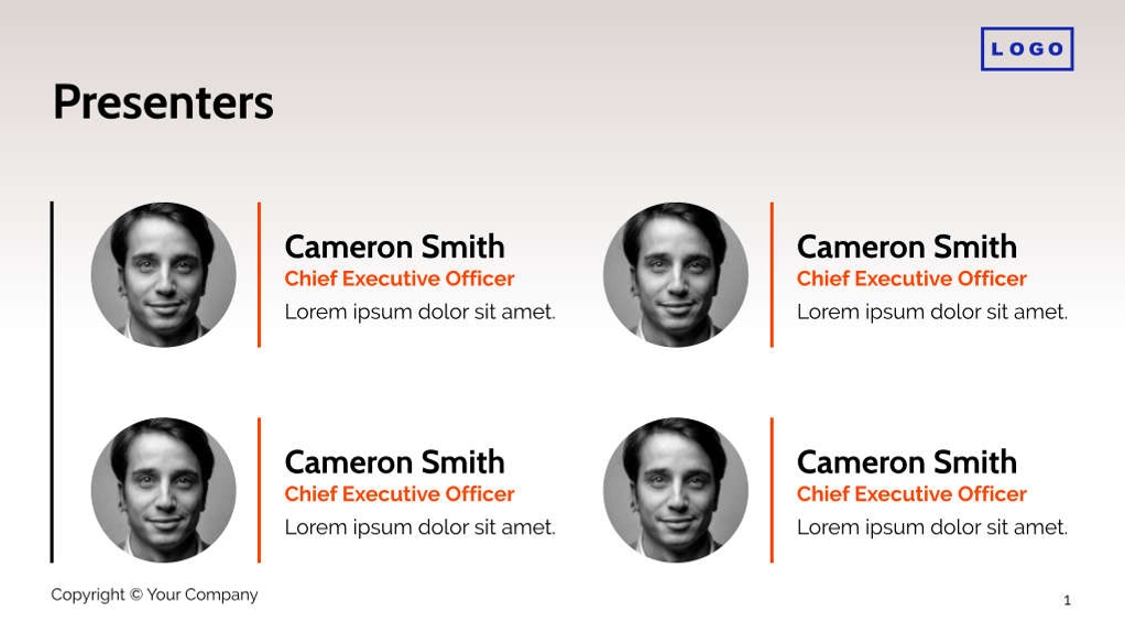 Free presentation consulting firm template