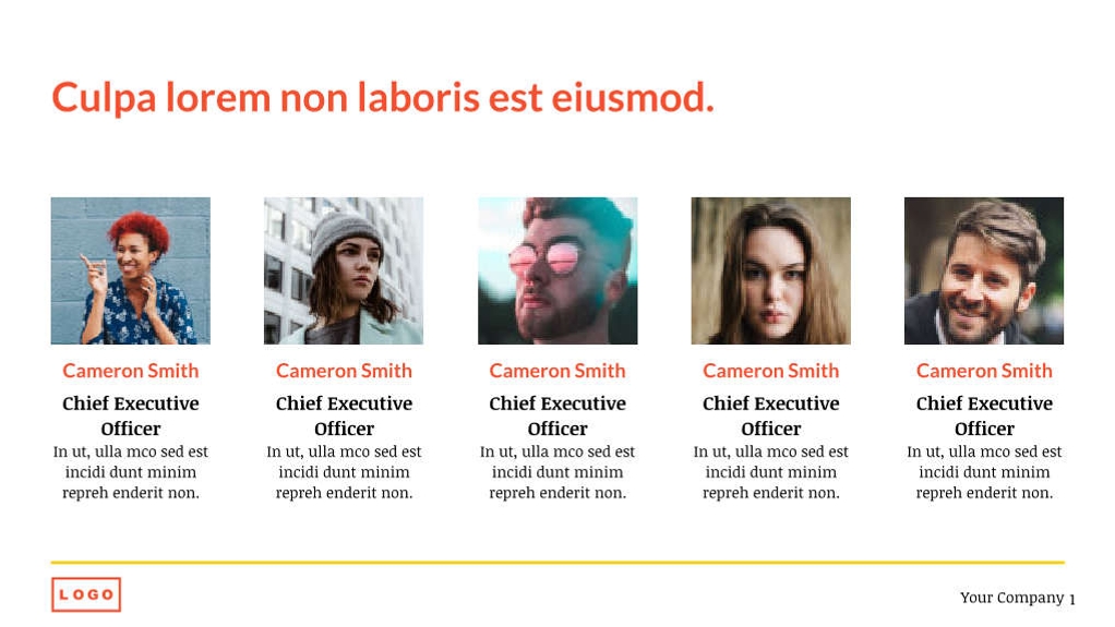 Free presentation enterprise template