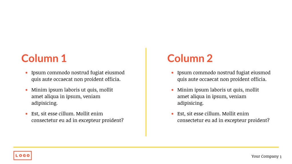 Free presentation enterprise template