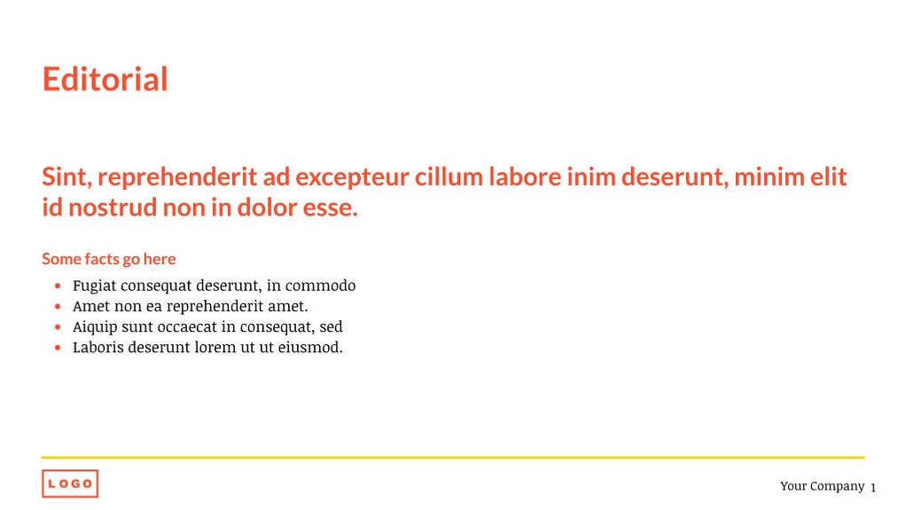 Free presentation enterprise template