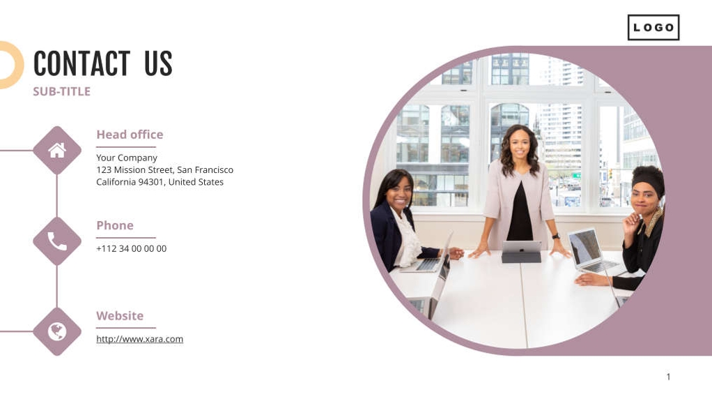 Free presentation financial pitch deck template
