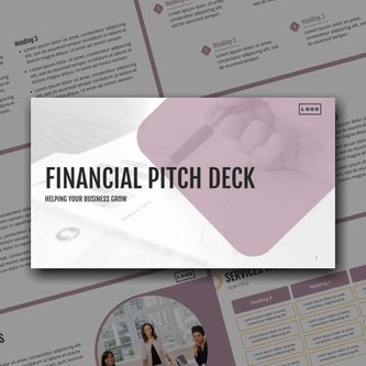 Free präsentationen   financial pitch deck template