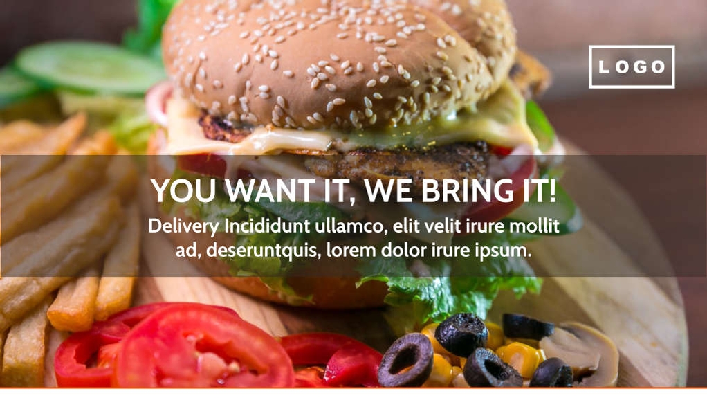 Free presentation food delivery service template