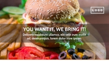Free presentation food delivery service template