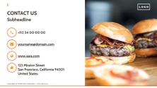 Free presentation food delivery service template