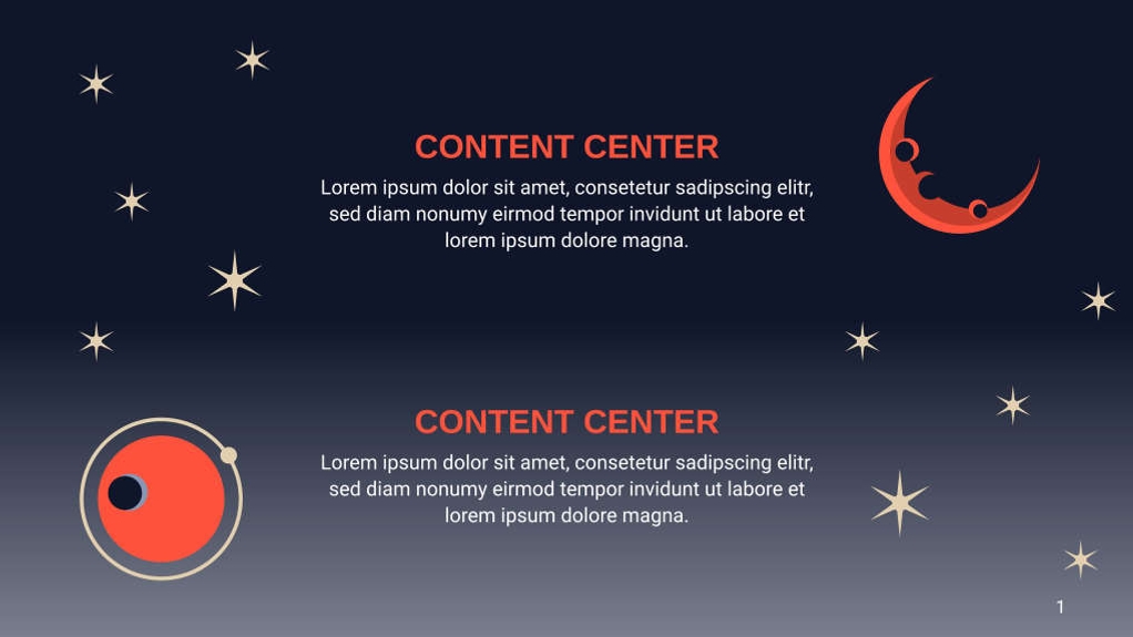 Free presentation galaxy template