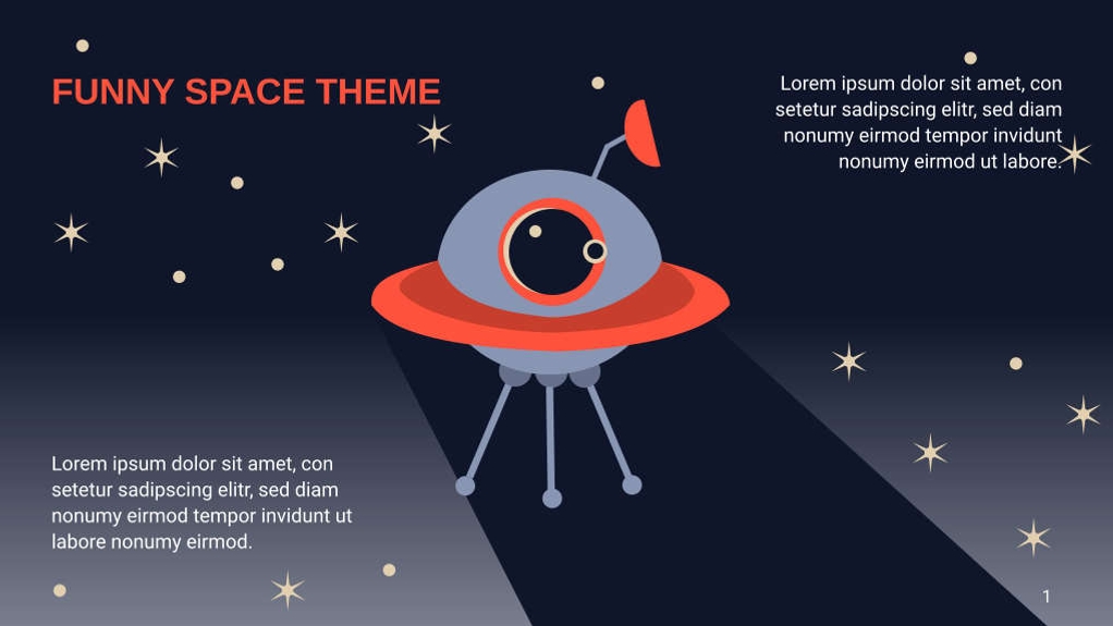 Free presentation galaxy template