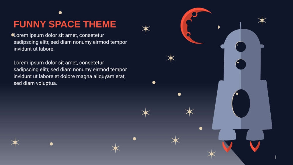 Free presentation galaxy template