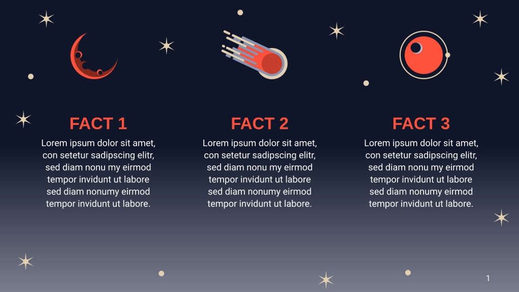 Free presentation galaxy template