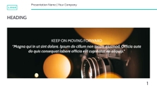 Free presentation goal setting template