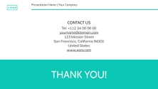 Free presentation goal setting template