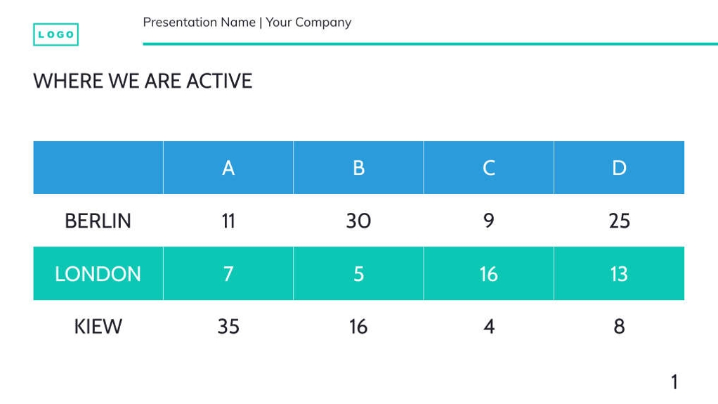 Free presentation goal setting template