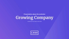 Free presentation growing company template