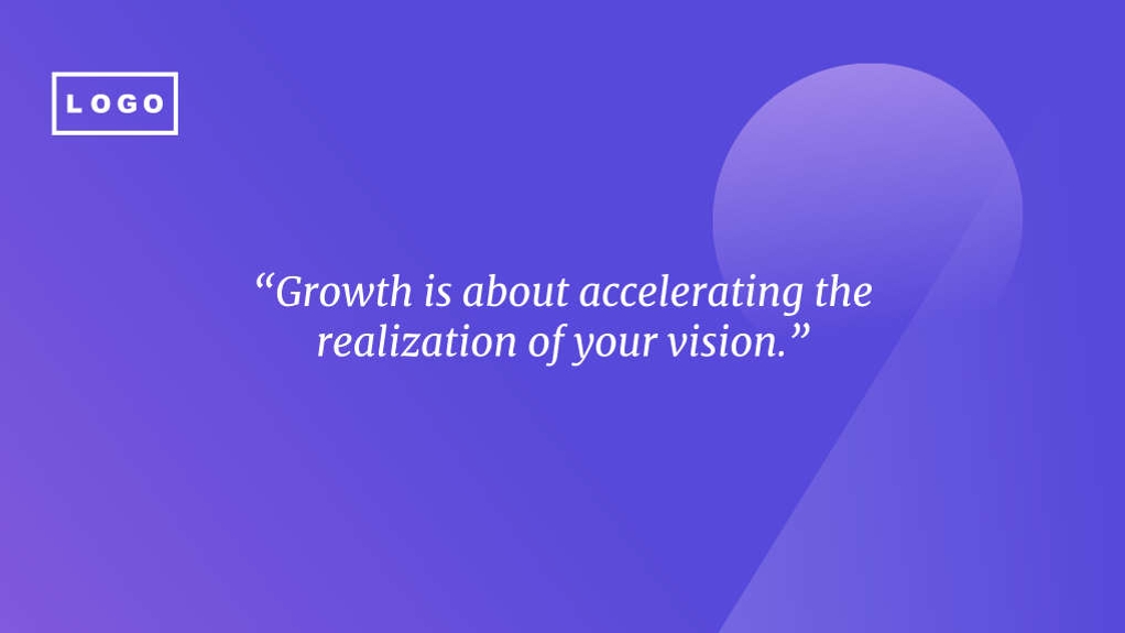 Free presentation growing company template