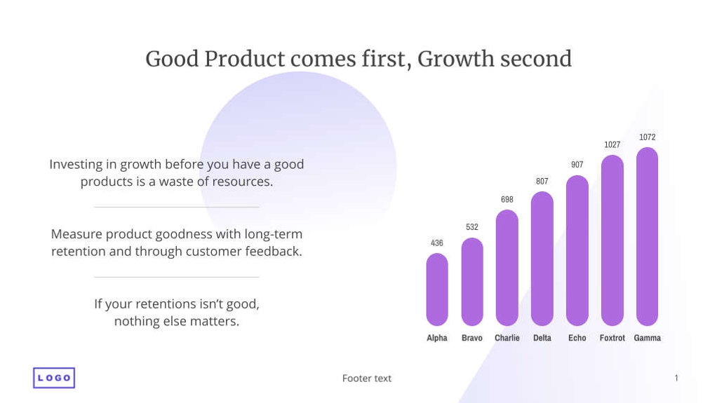 Free presentation growing company template