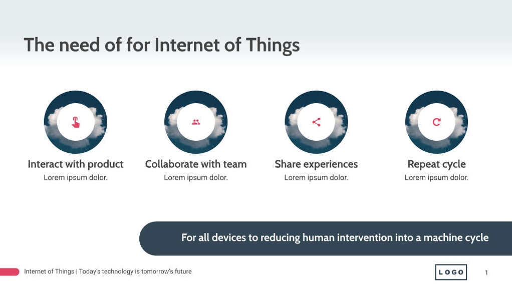 Free präsentationen iot consulting template